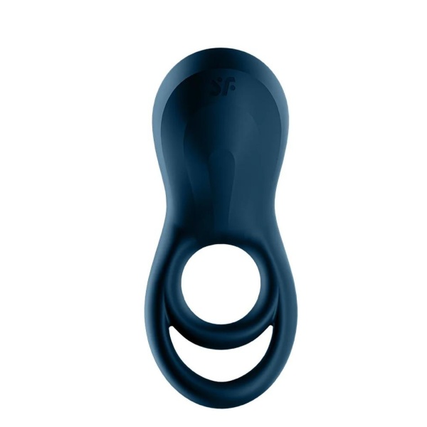 Epic Duo Ring - Double Ring Vibrating Cockring - Dark Blue - Bilde 3