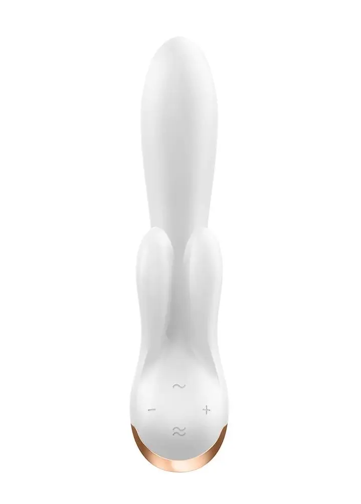Double Flex - Rabbit Vibrator - White - Bilde 3