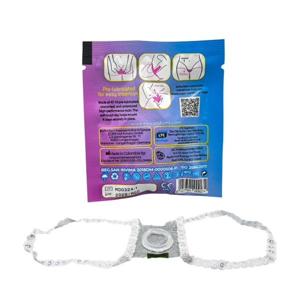 EXS Non-Latex Internal Condoms - 1 pice - Bilde 2