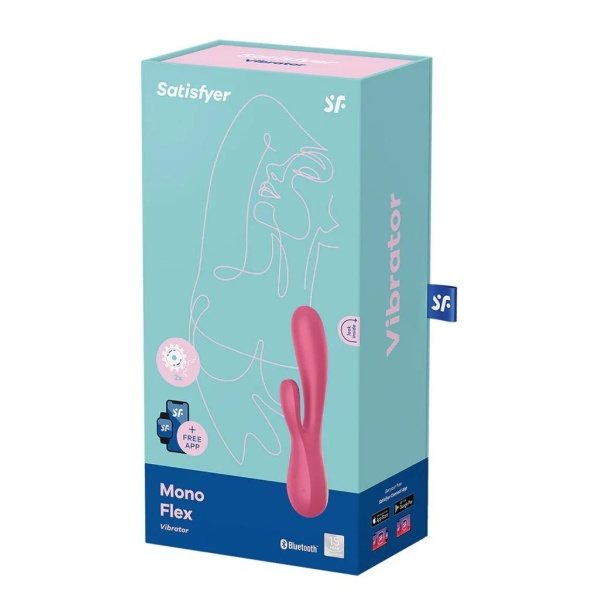 Mono Flex - Rabbit Vibrator - Red - Bilde 3