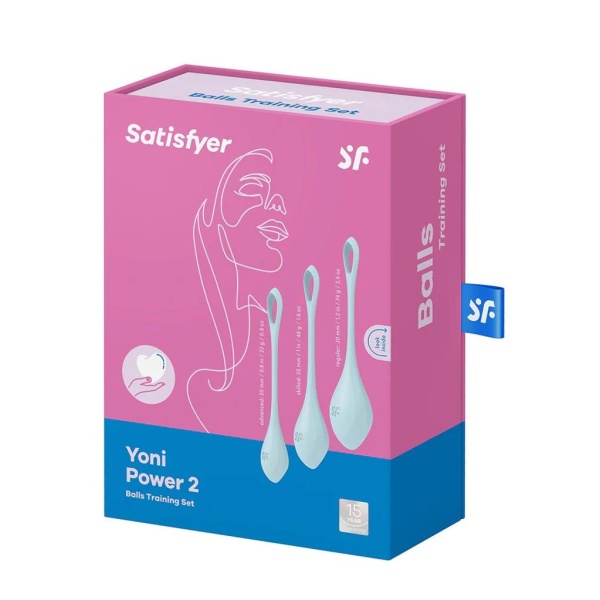 Yoni Power 2 - Kegel Balls Set - Light Blue - Bilde 3