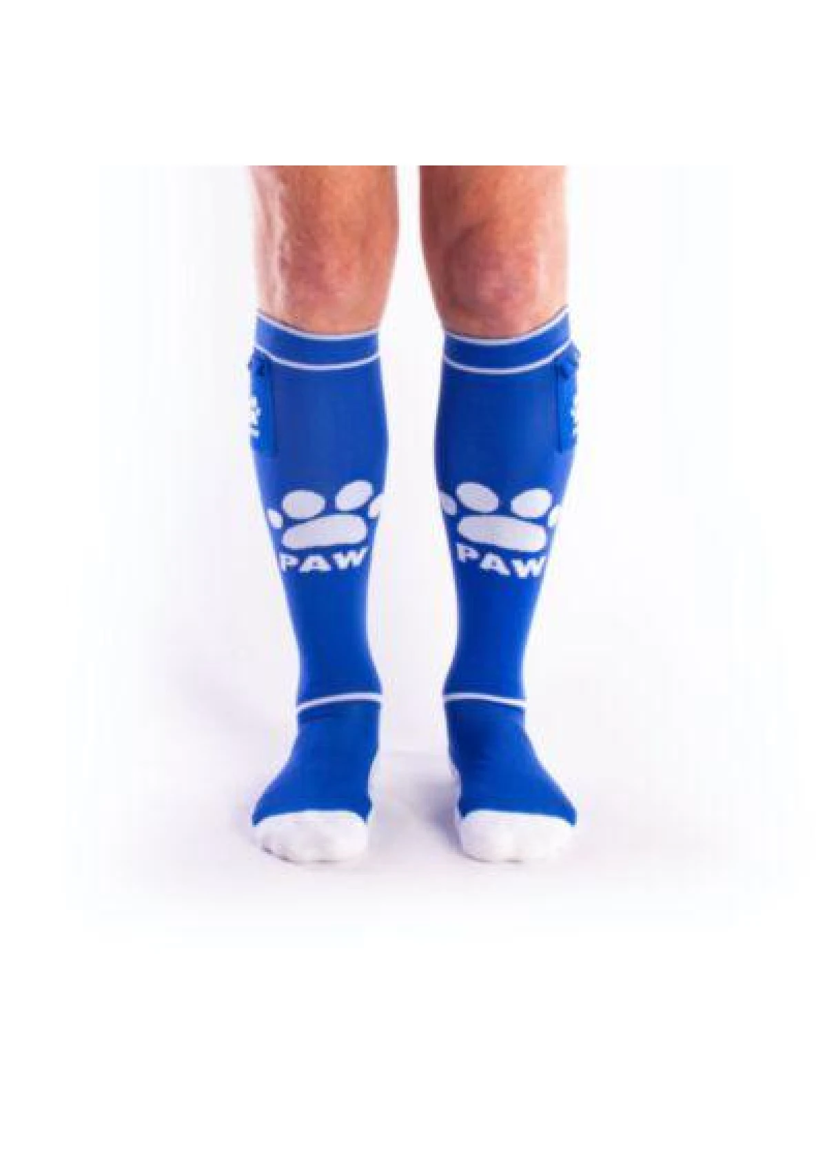 BRUTUS PUPPY Party Socks w. Pockets Blue / White