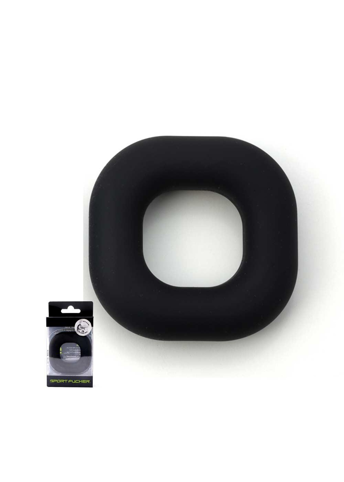 Liquid Silicone Big Boner Ring - Black