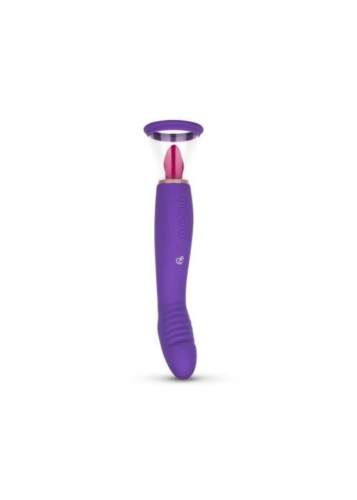 Pleasure Pump With G-Spot Vibrator - Purple