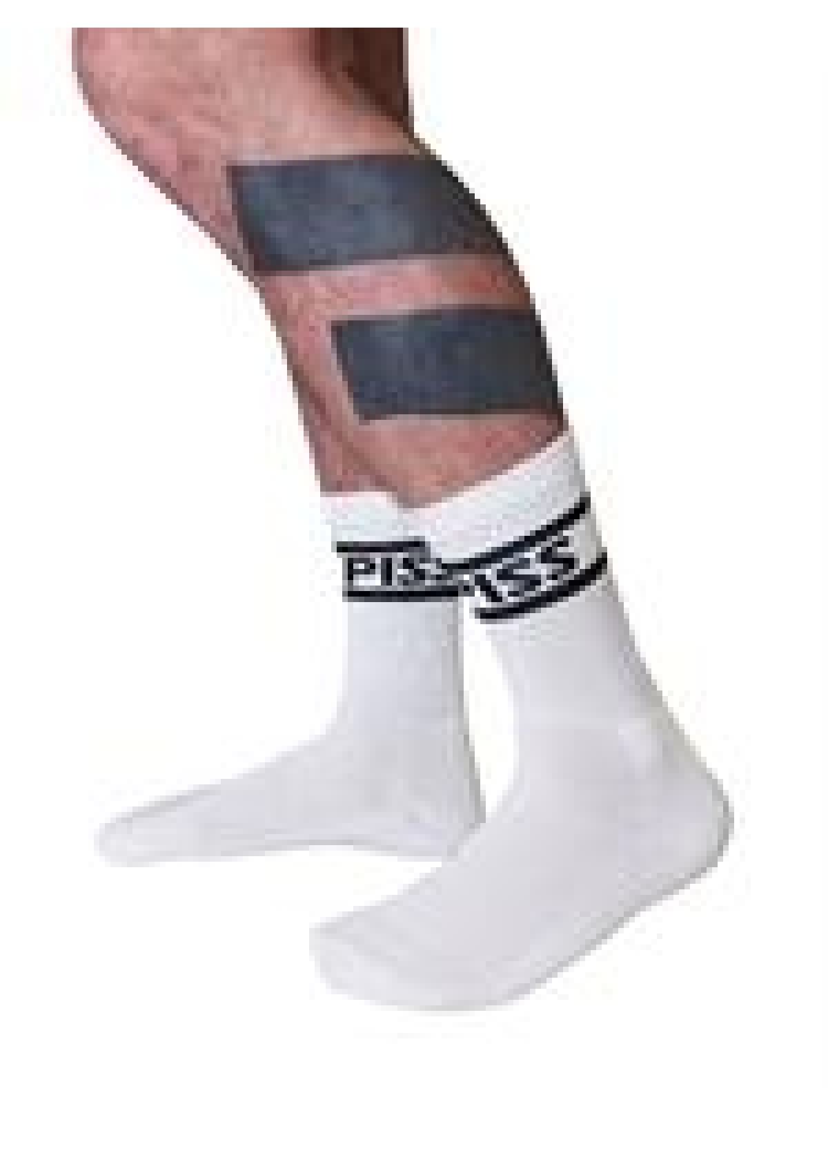 Mister B Crew Socks Piss White