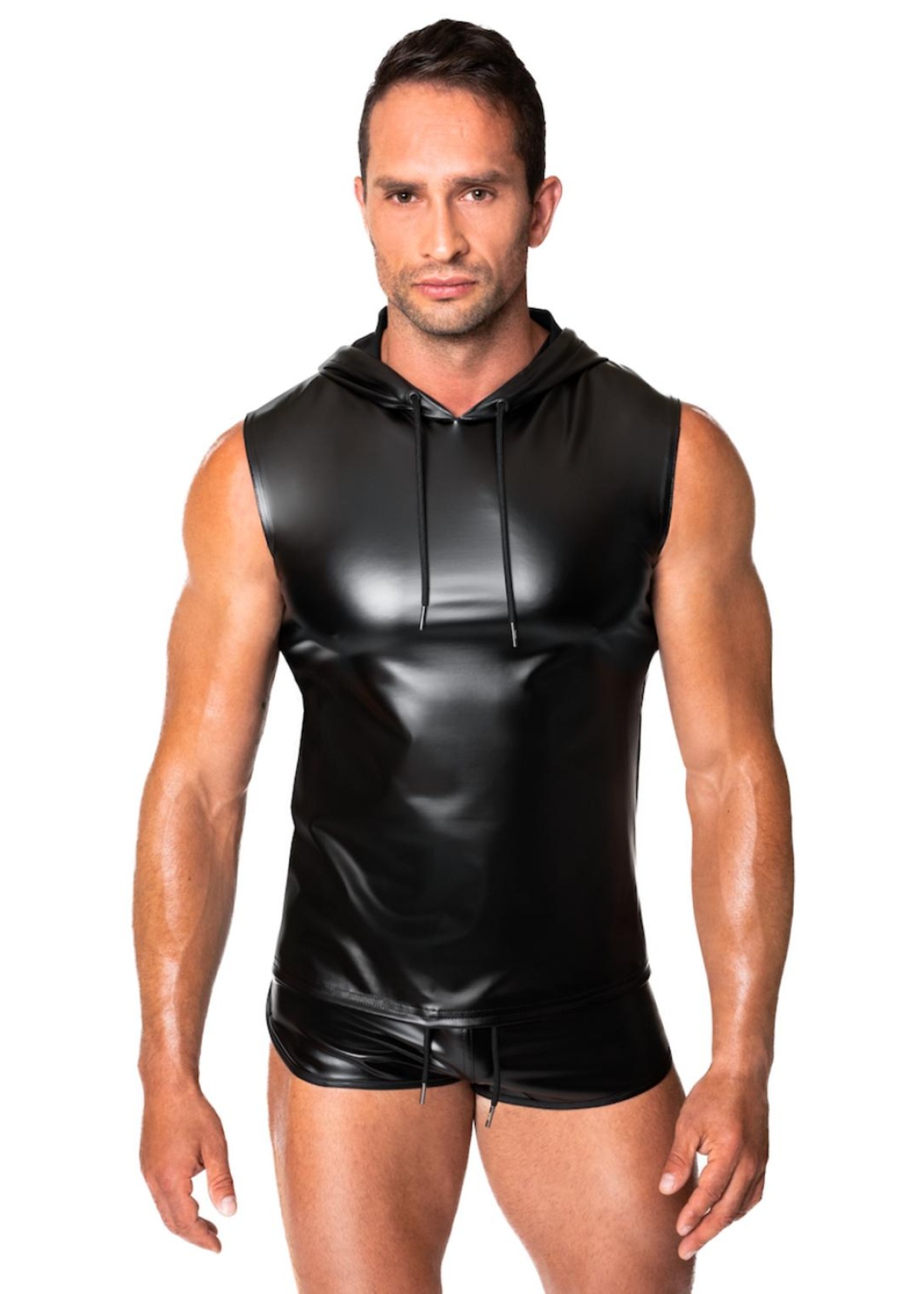 Frenzy powerwetlook sleveless hoodie