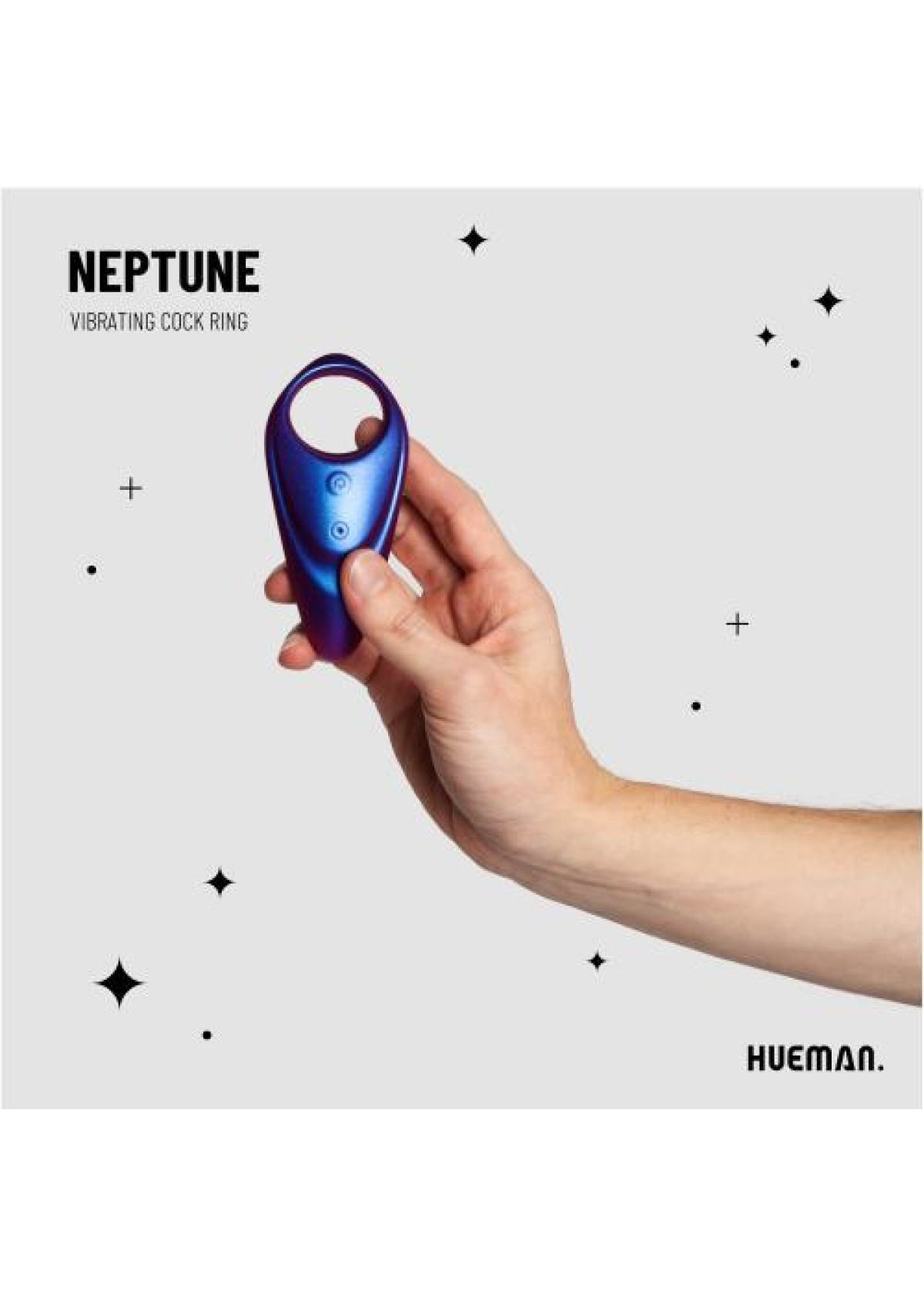 Hueman - Neptune Vibrating Cock Ring + Remote