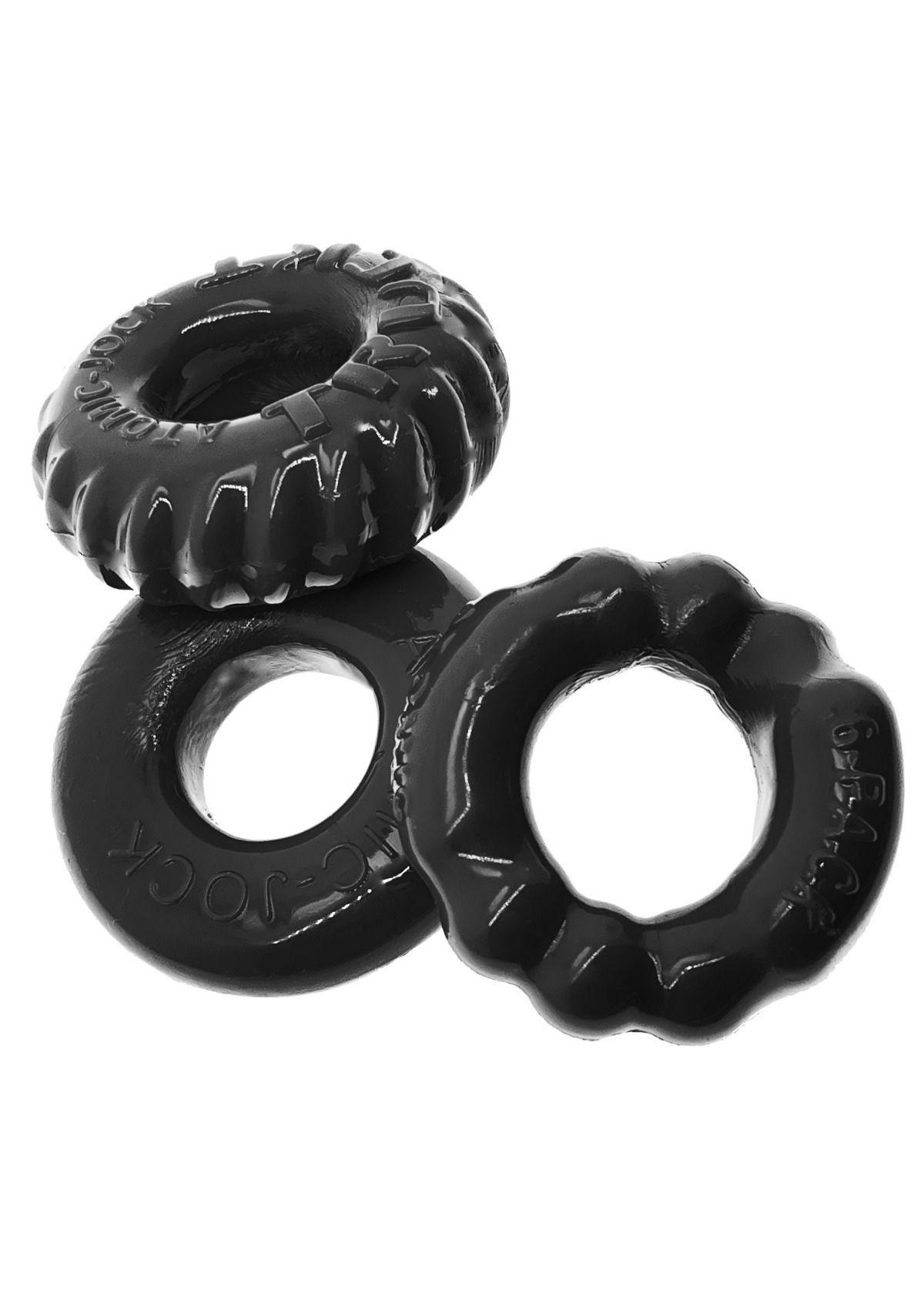 Oxballs BONEMAKER 3-PACK Cockring Kit - Black