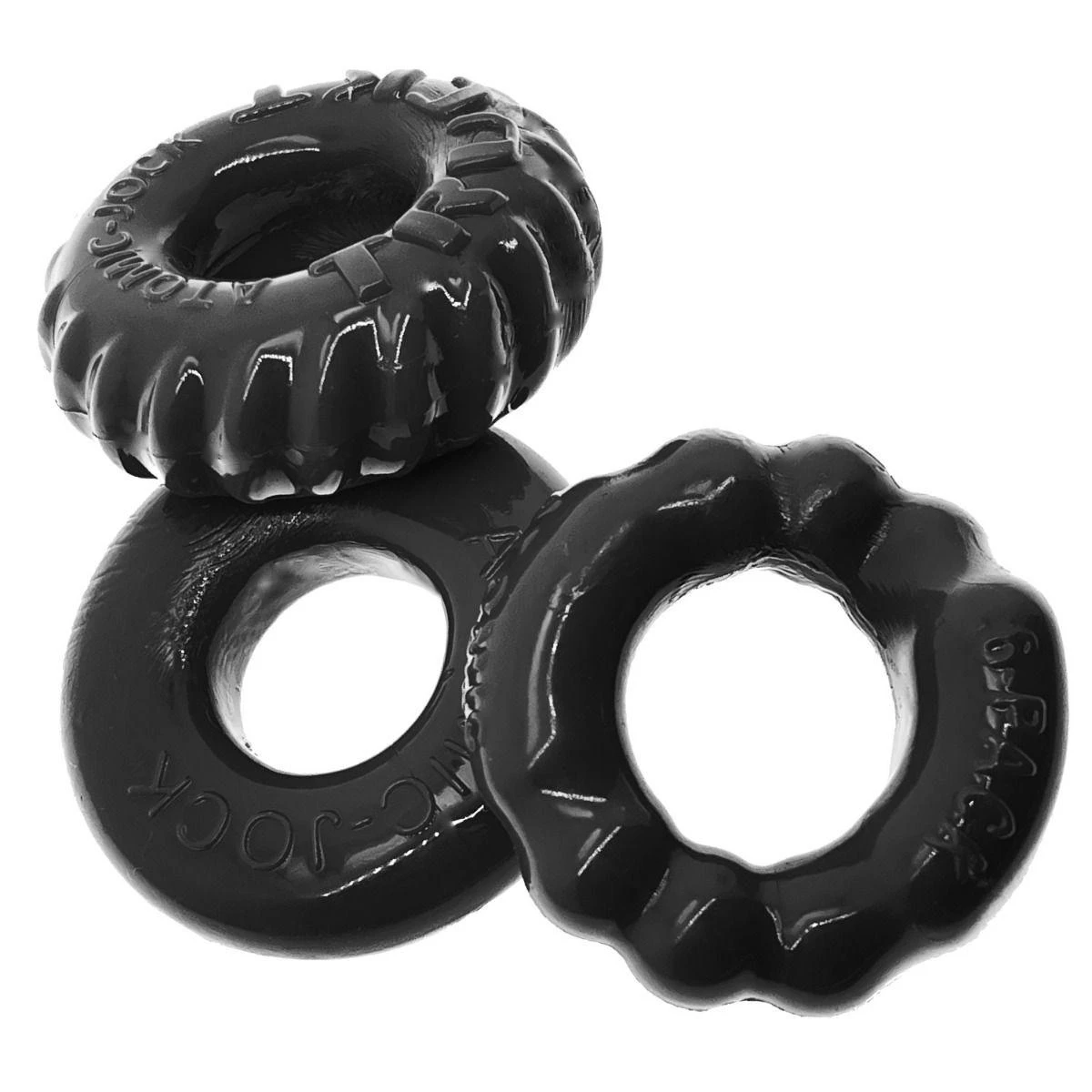 Oxballs BONEMAKER 3-PACK Cockring Kit - Black