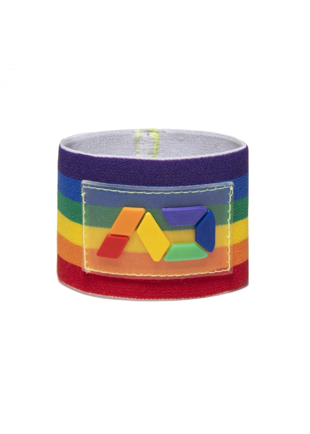 AD RAINBOW THICK WRISTBAND