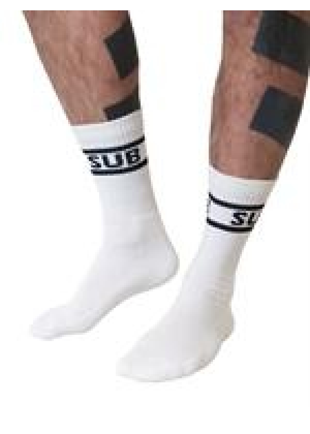 Mister B Crew Socks Sub White