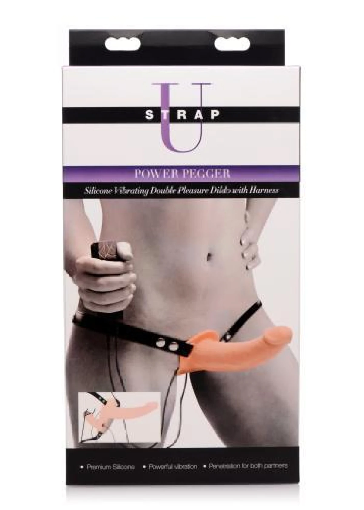 Power Pegger Double Strap-On Vibrator