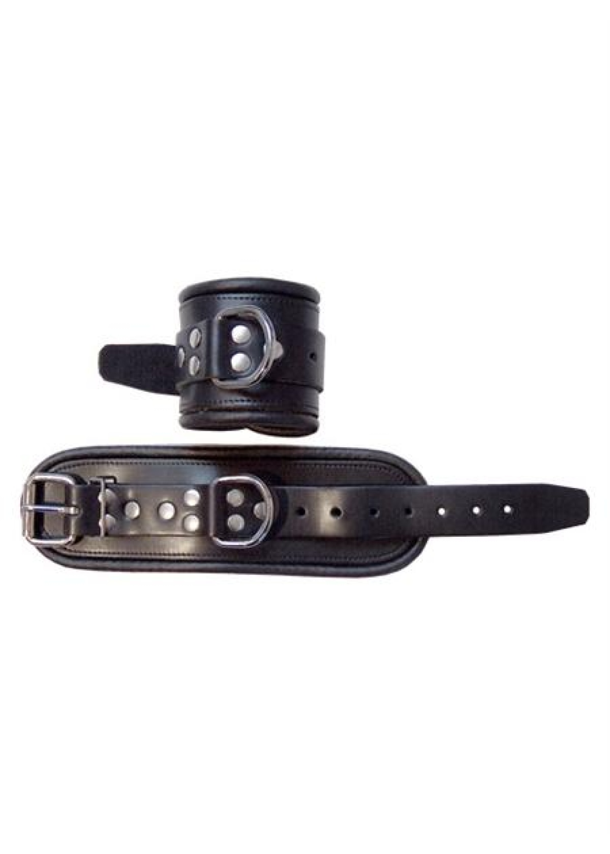Mister B Leather Wrist Restraints Black
