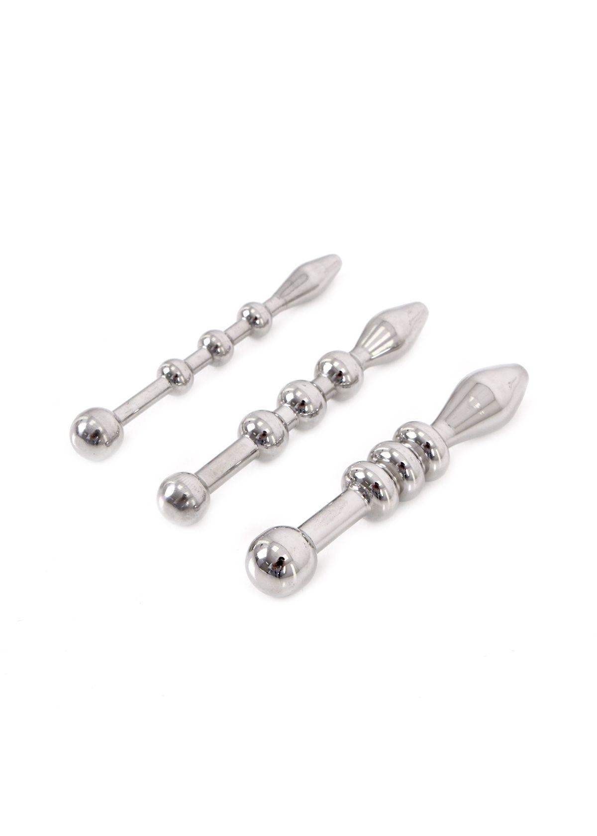 Urethral Trainer Kit 3 Solid Beads Penisplugs