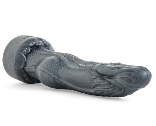 Hankey's Toys Knaughty Dragon - Metallgrå - Large