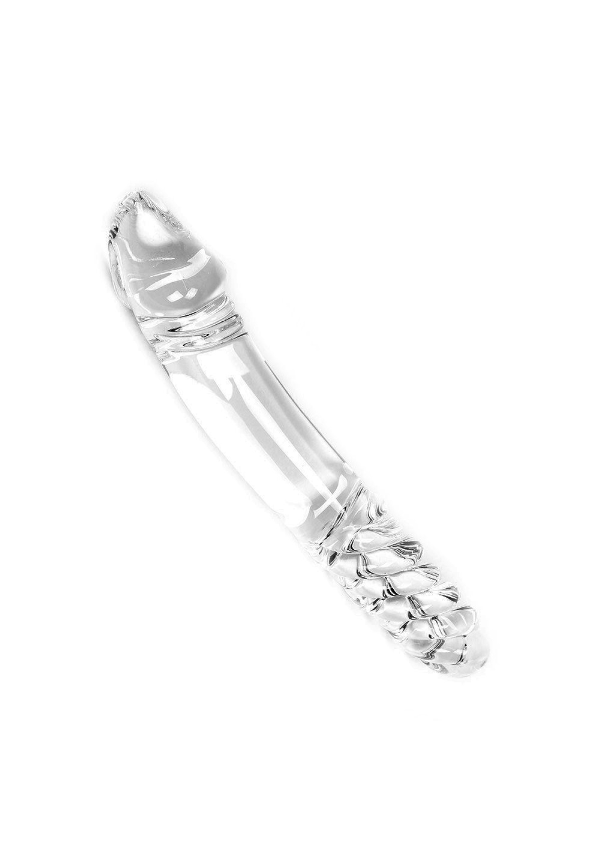Glass Dildo Clear Double