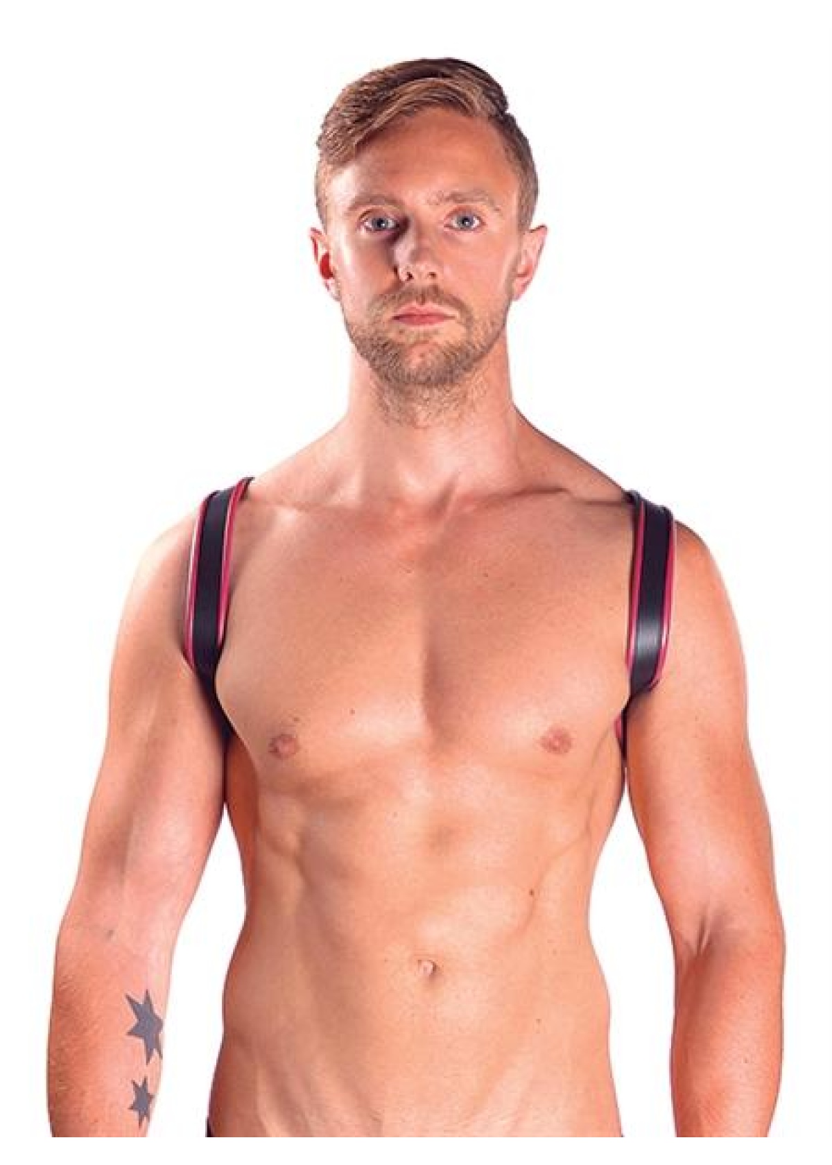 Mister B Leather Sling Harness Premium Red