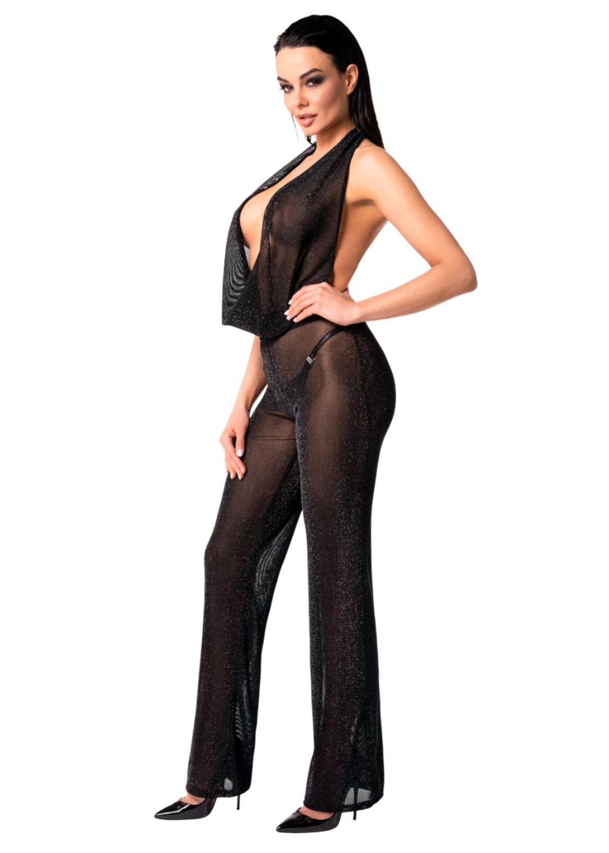 Luminara shiny tulle overall