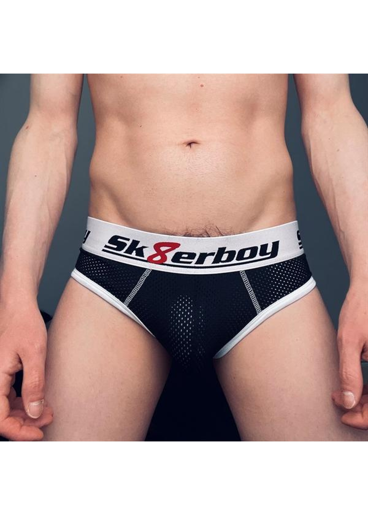 Sk8erboy Mesh Backless Brief - Black