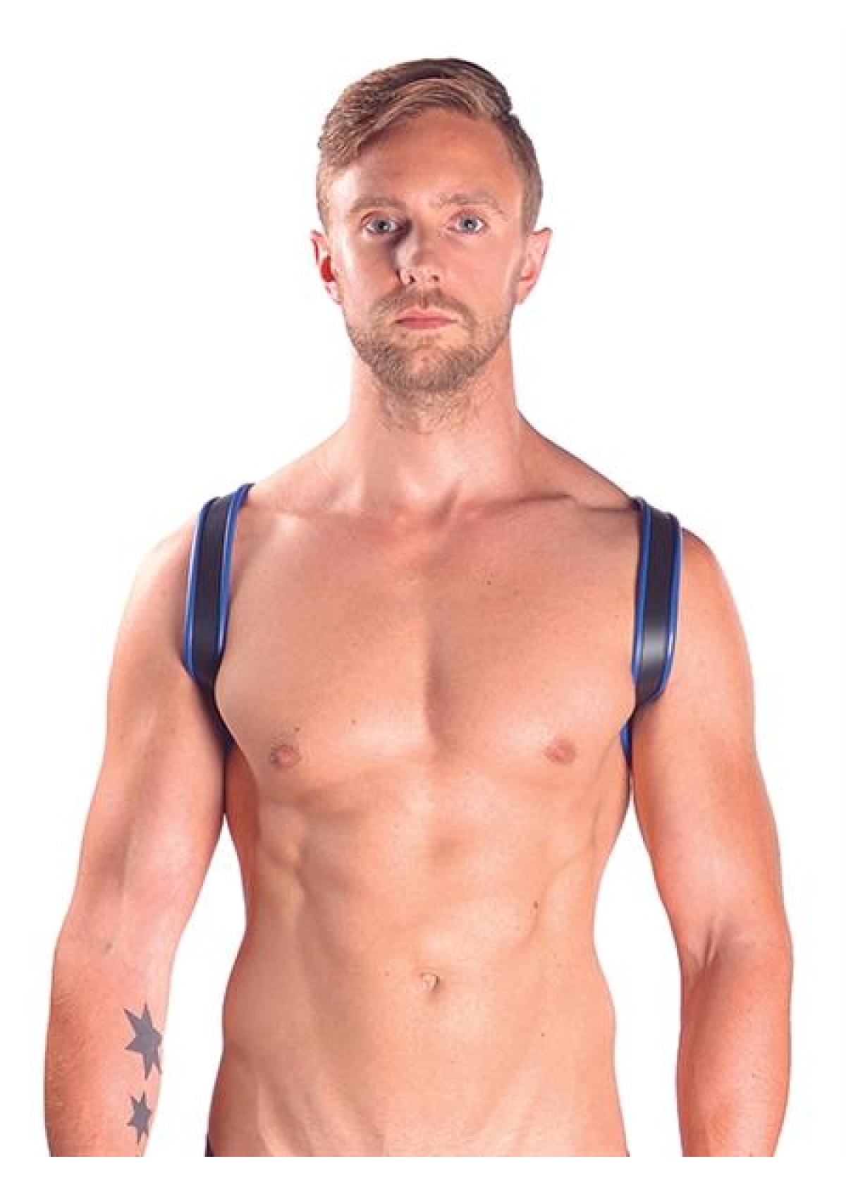 Mister B Leather Sling Harness Premium Blue