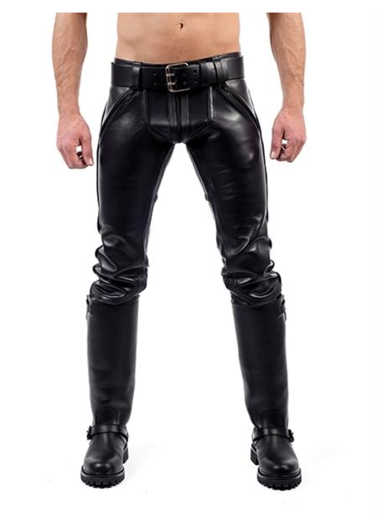 Mister B Leather FXXXer Jeans All Black