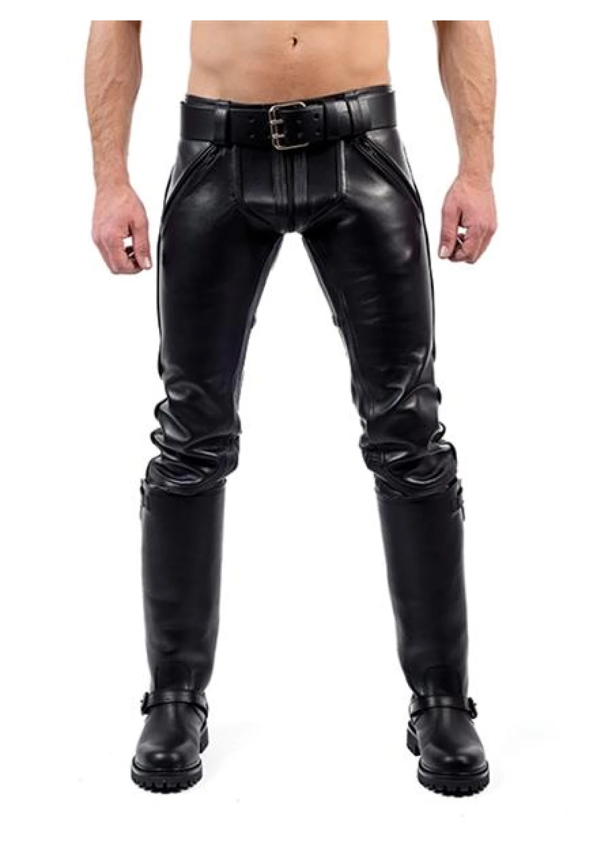 Mister B Leather FXXXer Jeans All Black