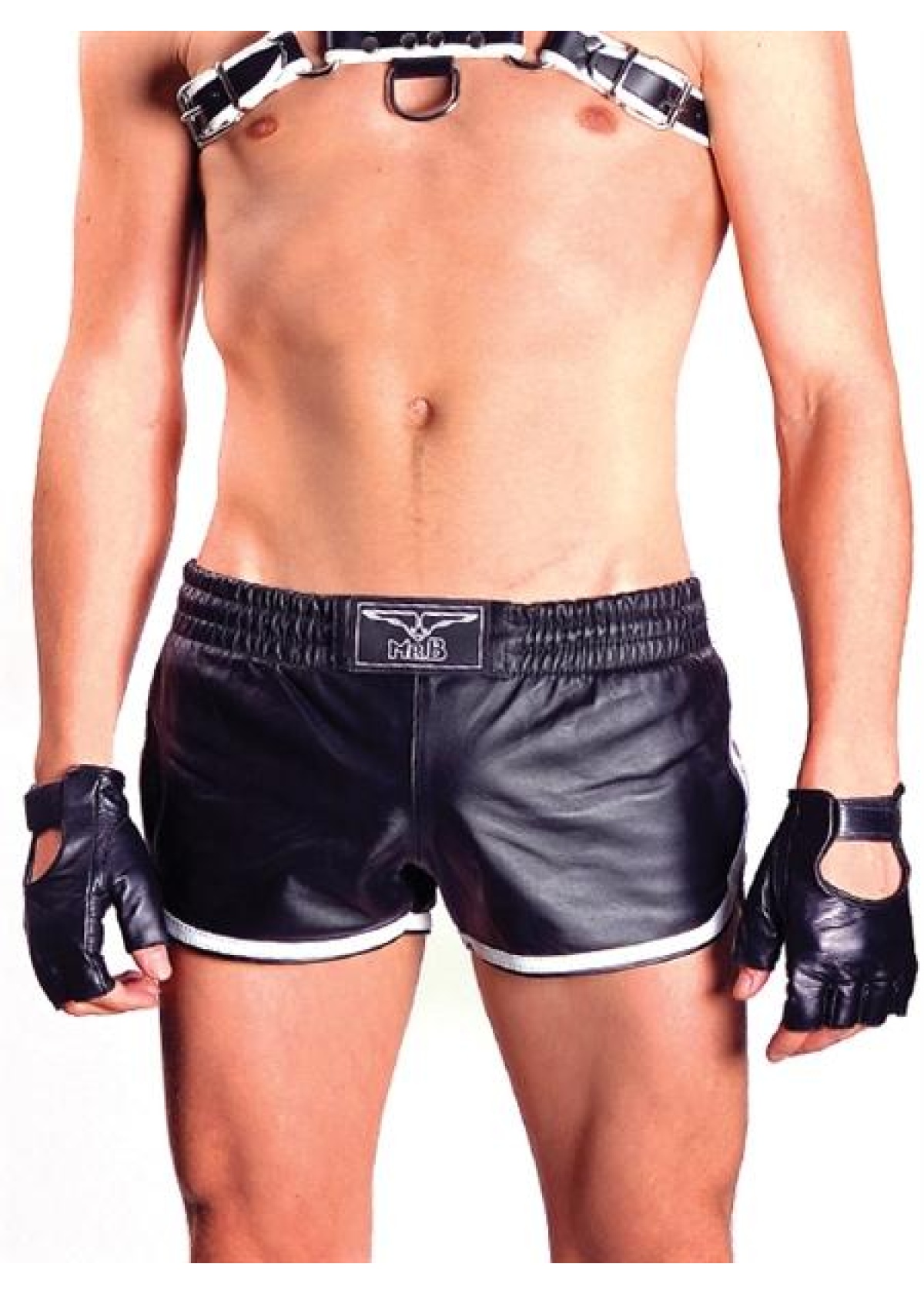 Mister B Leather Sport Shorts