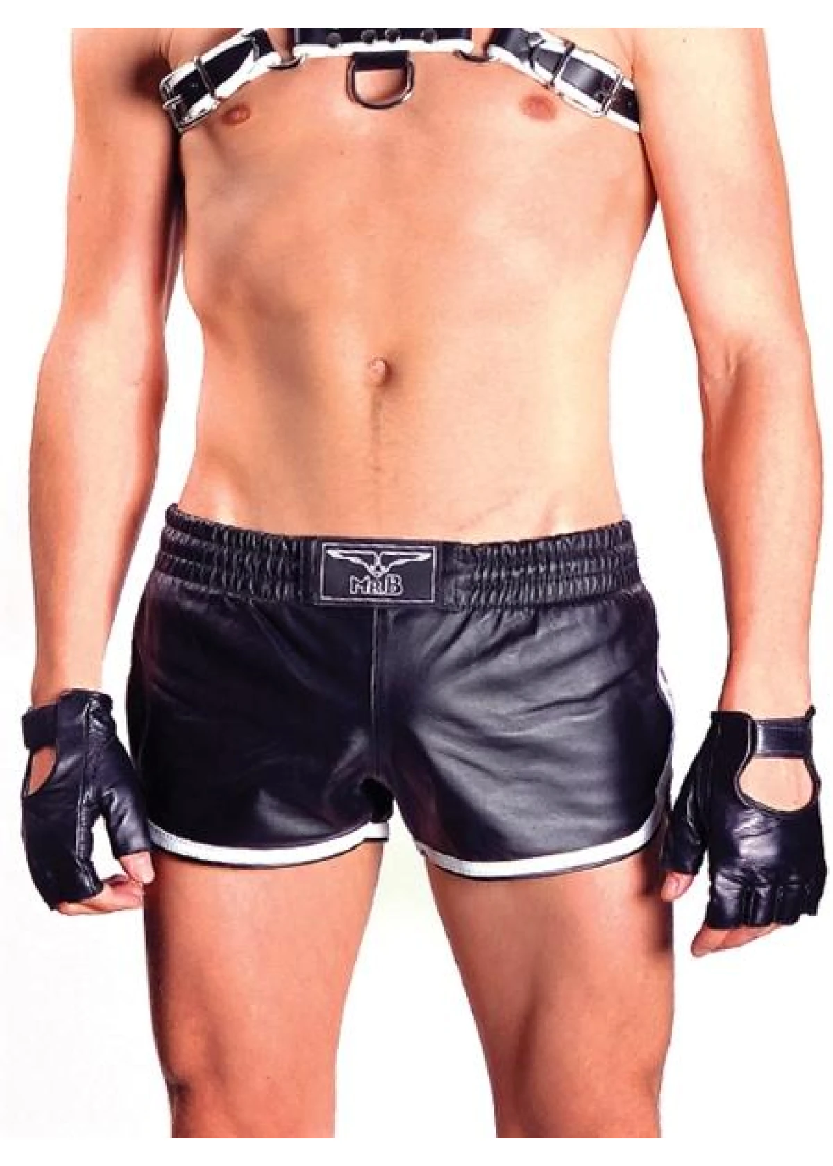 Mister B Leather Sport Shorts