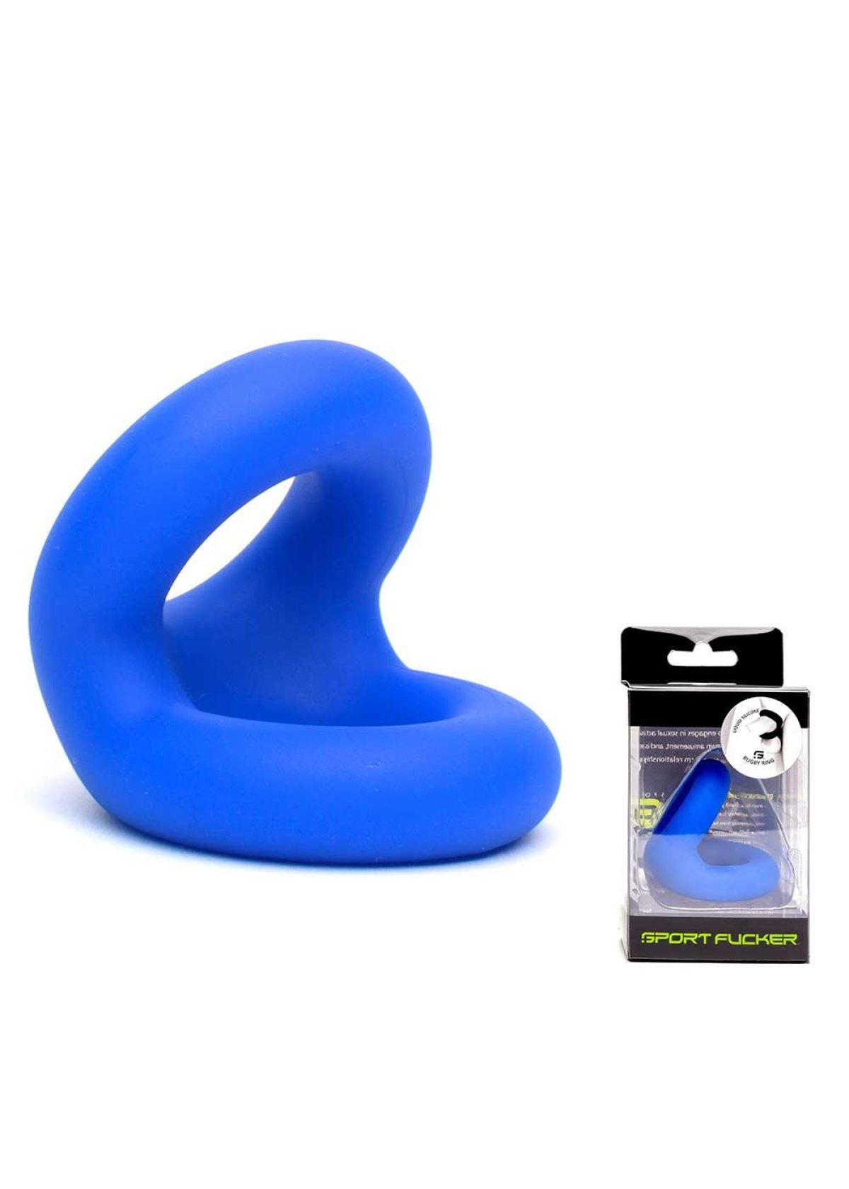 Liquid Silicone Rugby Ring - Blue
