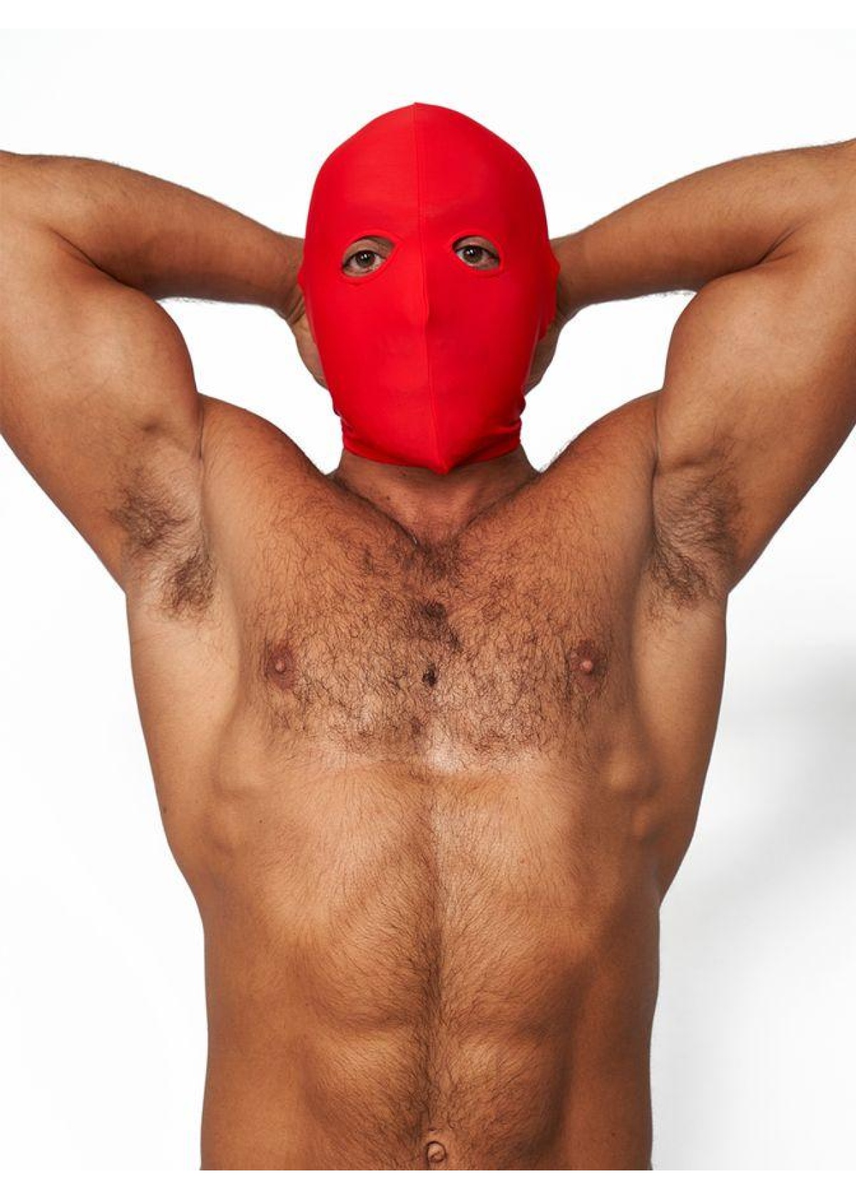 Mister B Lycra Hood Eyes Open Only Red