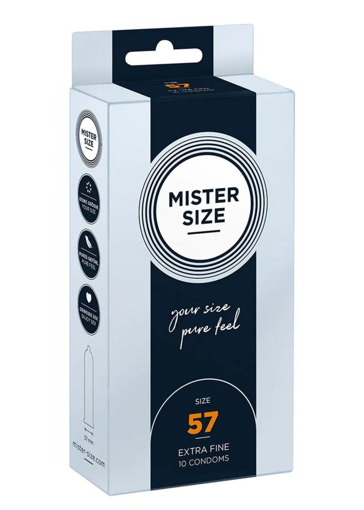 Pure Feel - Condoms 57 mm - 10 Pack