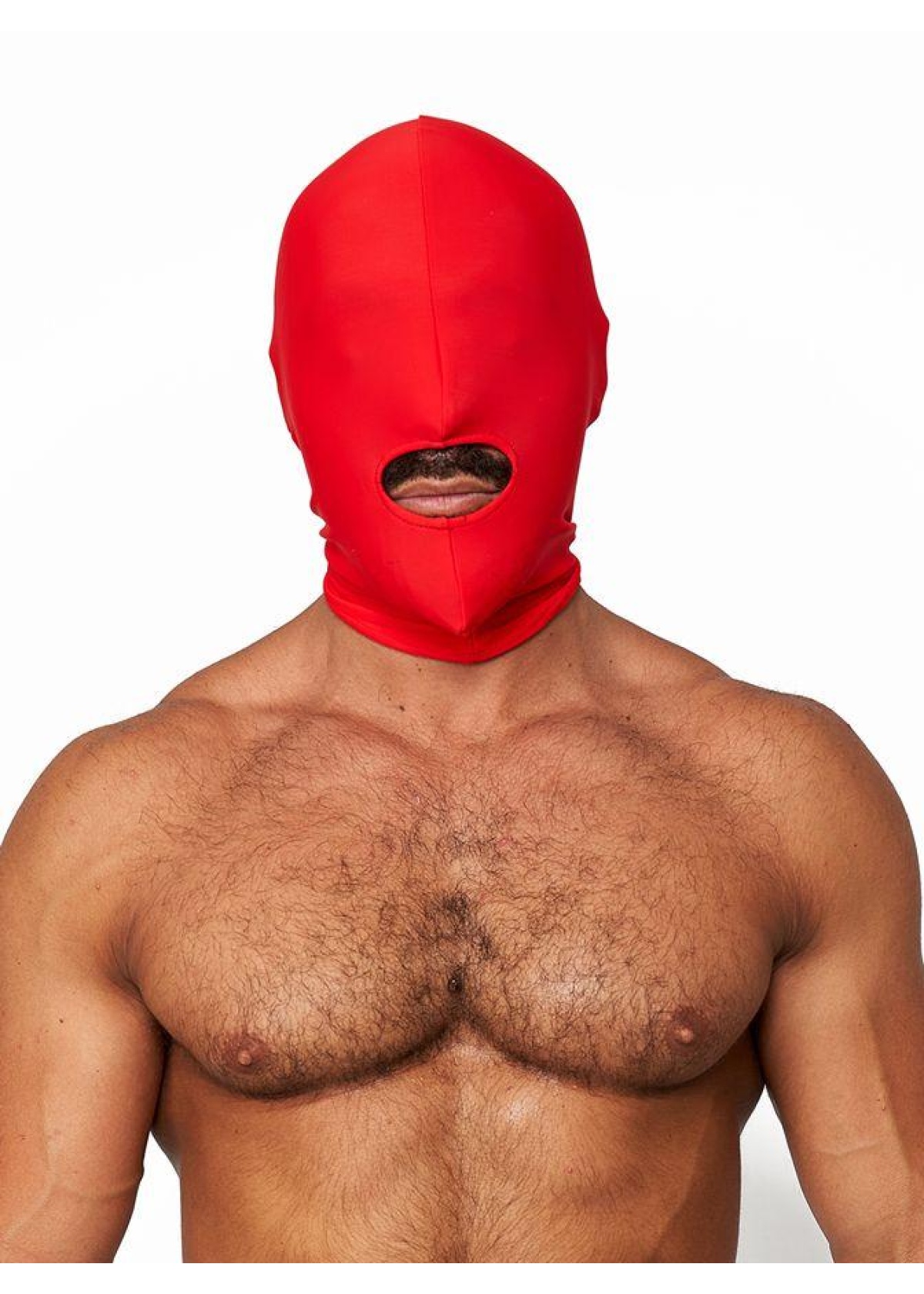 Mister B Lycra Hood Mouth Open Only Red