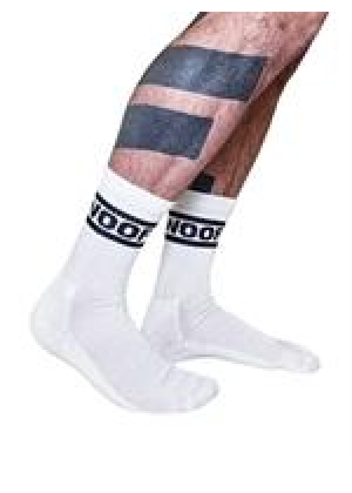 Mister B Crew Socks Woof White