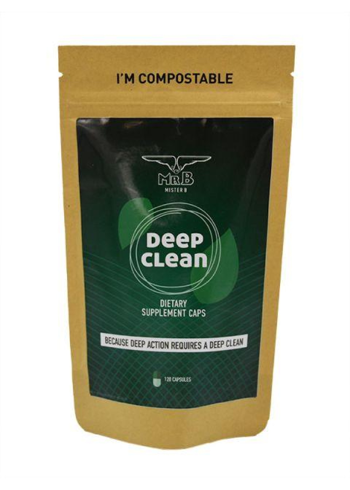 Mister B Deep Clean kosttilskudd 120 kapsler