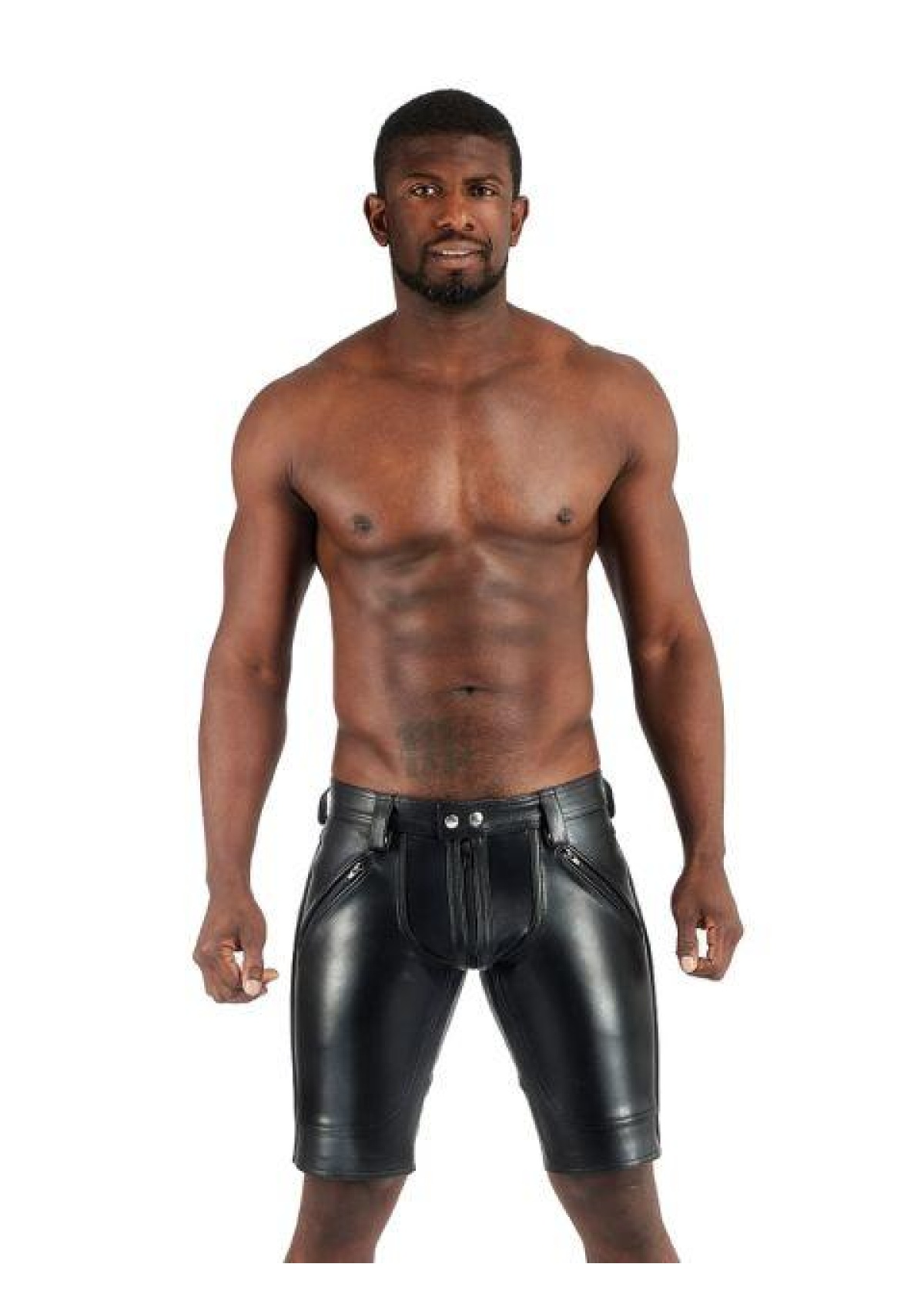 Mister B Leather FXXXer Shorts - Black