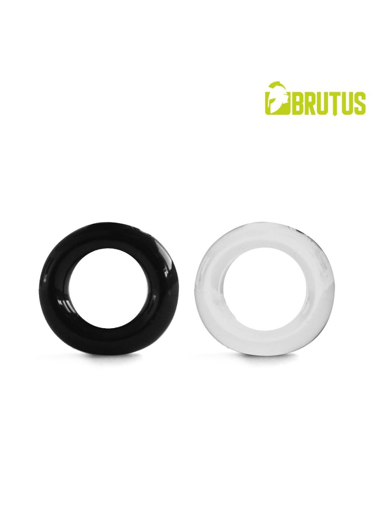 BRUTUS ELASTICO Stretchy Cockrings Black + Clear