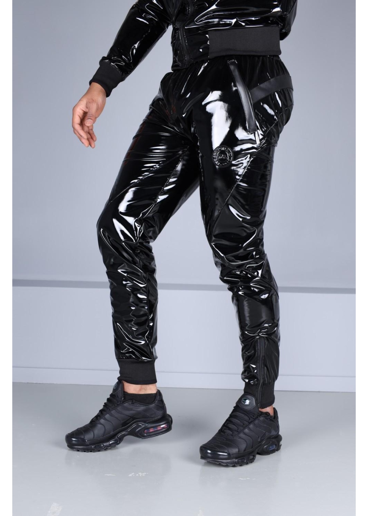 PVC 24 Tracksuit Pants - Black