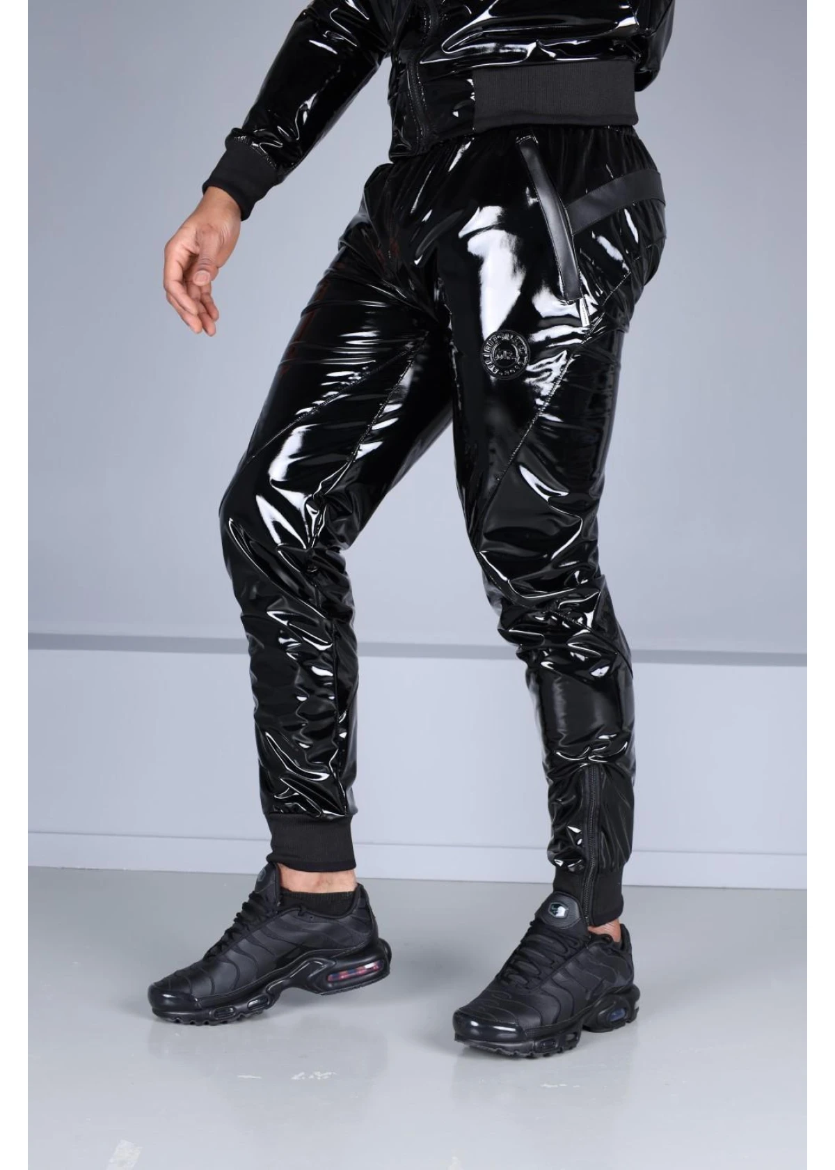 PVC 24 Tracksuit Pants - Black