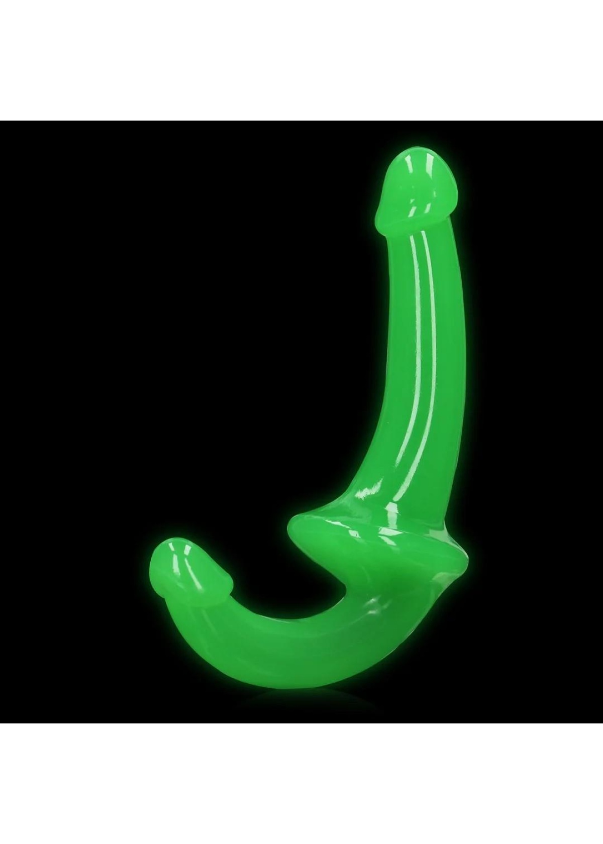 Strapless Strap-On - Glow in the Dark - 6'' / 13,5 cm - Green
