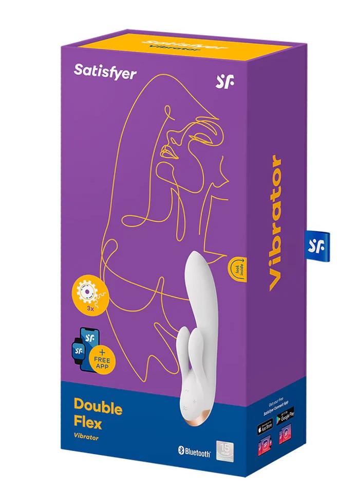 Double Flex - Rabbit Vibrator - Black - Bilde 2