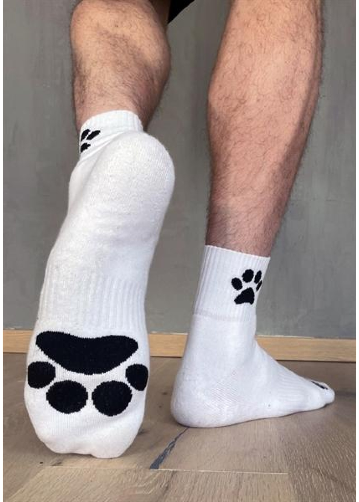 Sk8erboy PUPPY Short Crew Socks - White