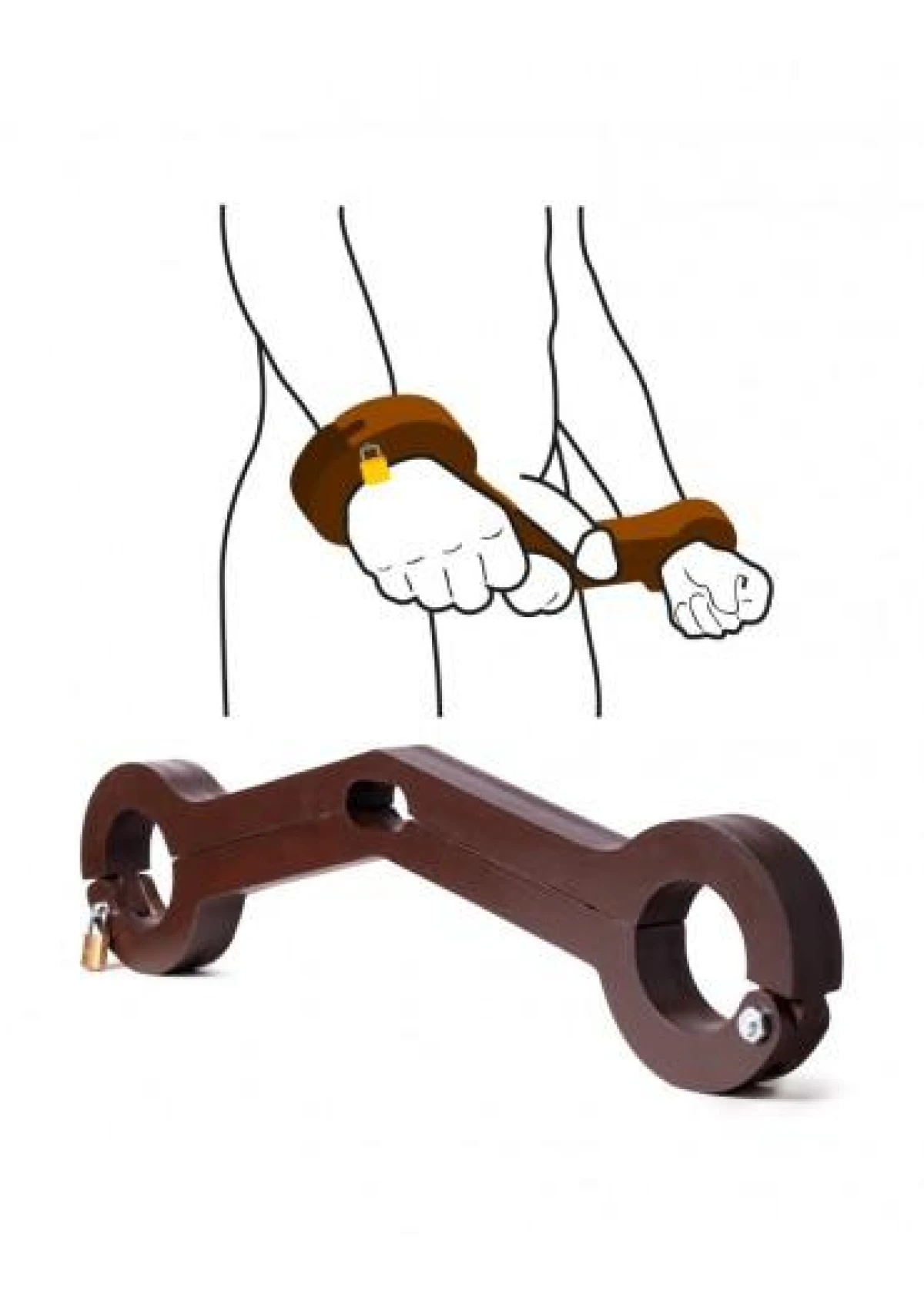 Humbler Ball and Wrist Lock - Brown