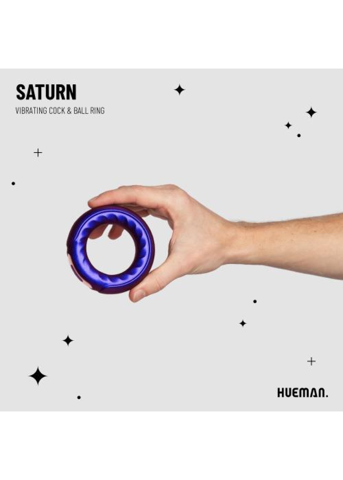 Hueman - Saturn Vibrating Cock/Ball Ring