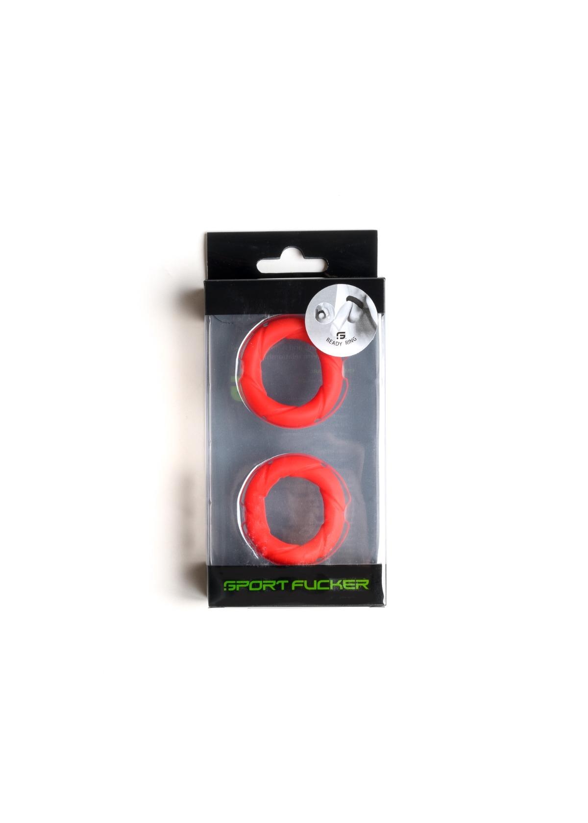 Liquid Silicone Ready Rings 2-Pack Red