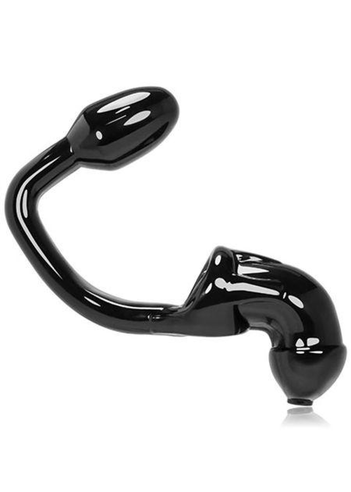 Oxballs TAILPIPE Cock Cage Anal Lock Black