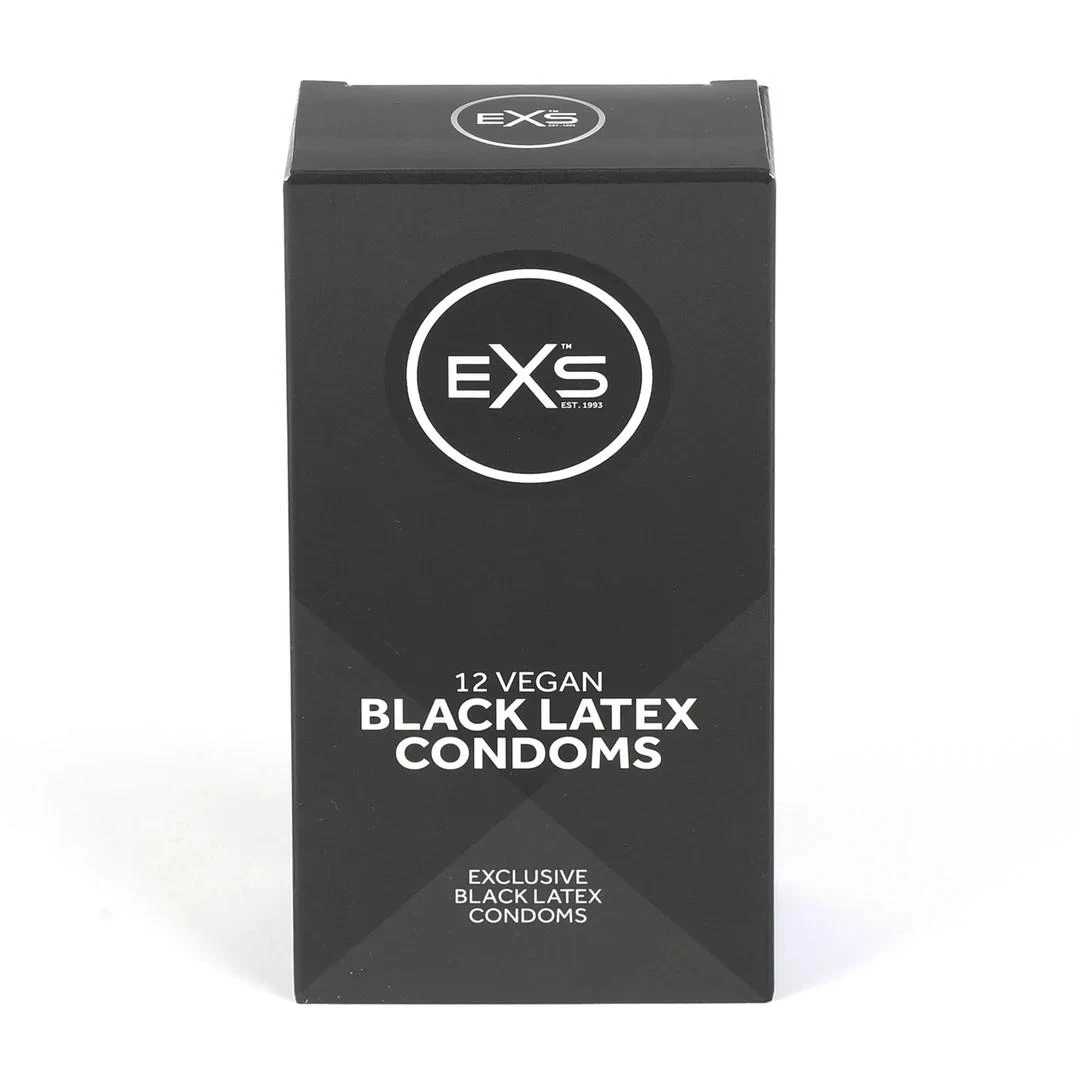 EXS Black Latex - Condoms - 12 Pieces