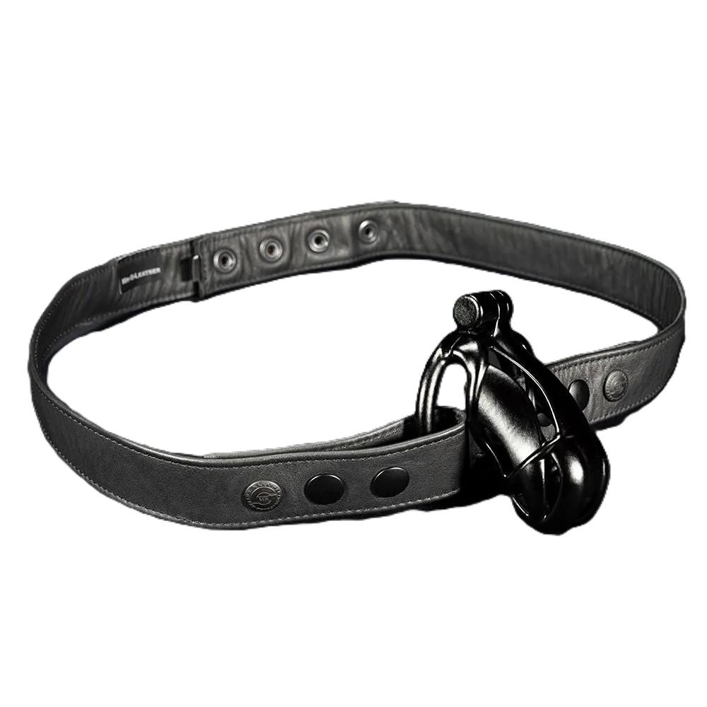 Leather Chastity Waist Strap - Bilde 2