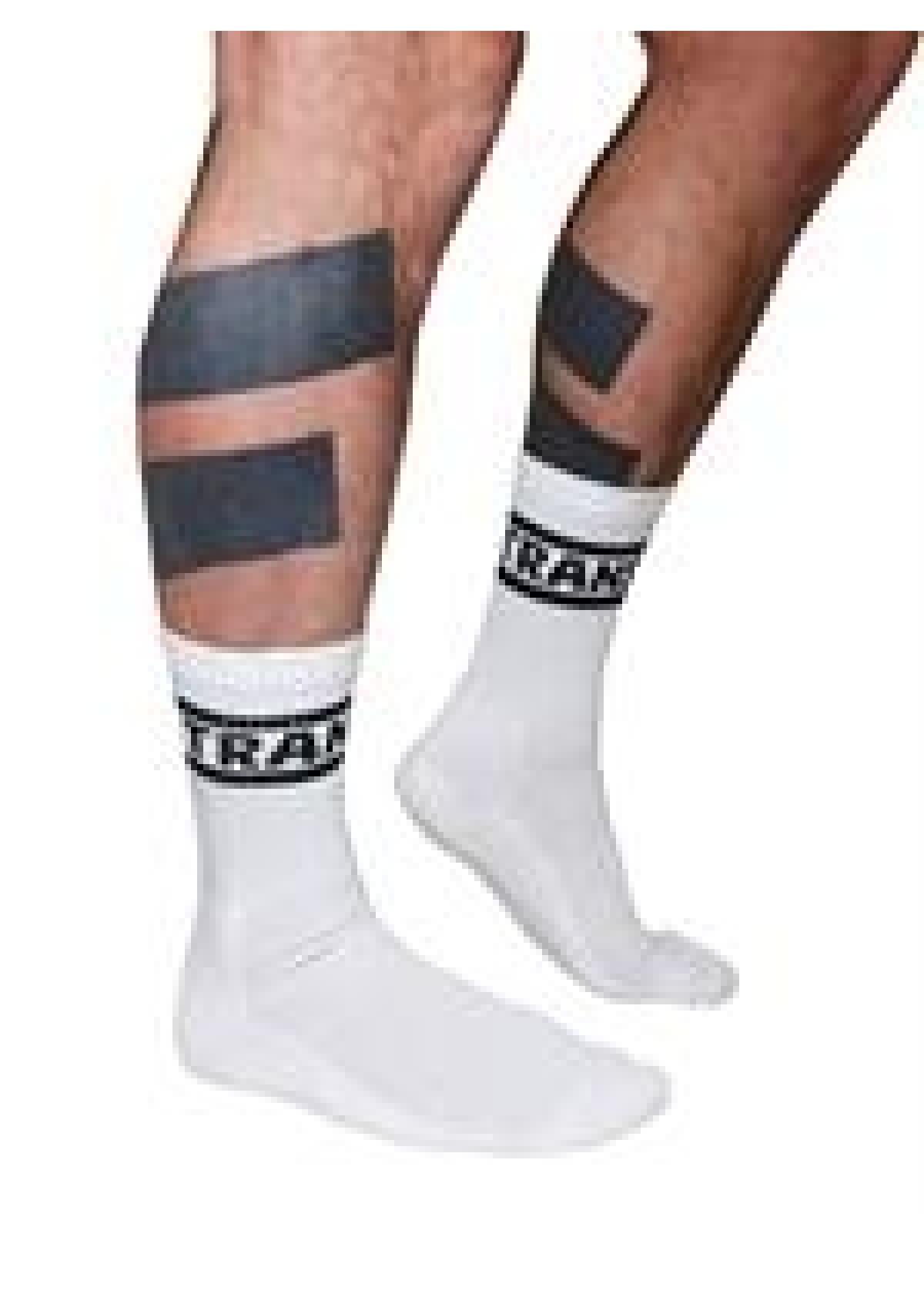 Mister B Crew Socks Trans White