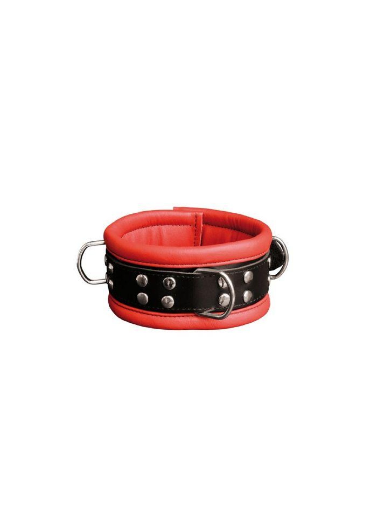 Leather Collar 6,5 cm - Red