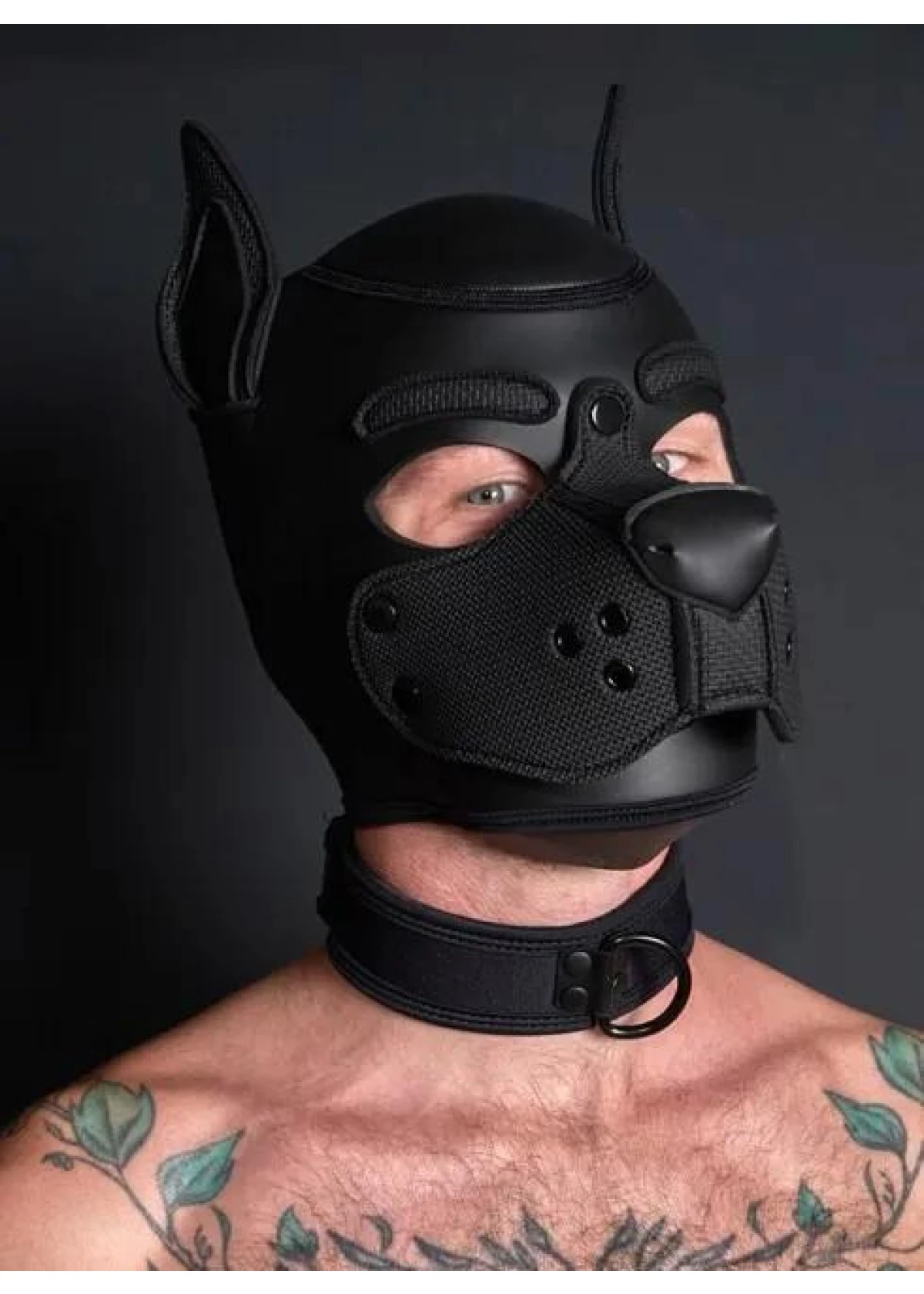 Neoprene Carbon Black Puppy Collar